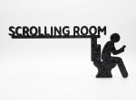 Scrolling Room WC Türschild