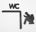 WC Türschild (Ecke)