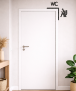 WC Türschild (Ecke) – Bild 2