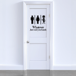 WC Türschild Set 2-teilig Alien Mann Frau – Bild 2