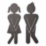 WC Türschild Mann & Frau