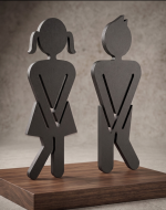 WC Türschild Mann & Frau – Bild 3