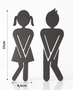 WC Türschild Mann & Frau – Bild 5