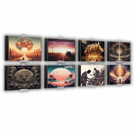 CD-Wandhalter für 12 CDs (Weiß)