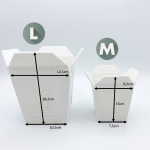 Chinesische Takeout Box Größe L mit Löchern und Untersetzer – Bild 5