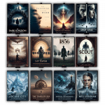 DVD-Wandhalter für 12 DVDs (Schwarz)