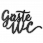 Gäste WC-Türschild