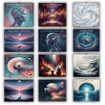 Natrualspring Wandhalter Schallplatten 12er Set Schwarz