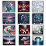 Wandhalter Schallplatten 12x Weiß