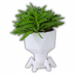 T4-Virus-Topf L Weiß