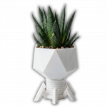 T4-Virus-Topf M Weiß