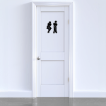 Mann Frau dringend WC-Türschild – Bild 2