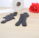 Mann Frau dringend WC-Türschild – Bild 3