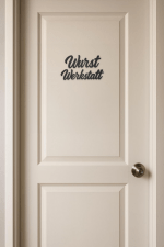 Wurst Werkstatt WC-Türschild – Bild 2