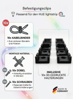 10x Clips für Philips Hue Lightstrip – Bild 3