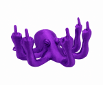 Oktopus Lila M
