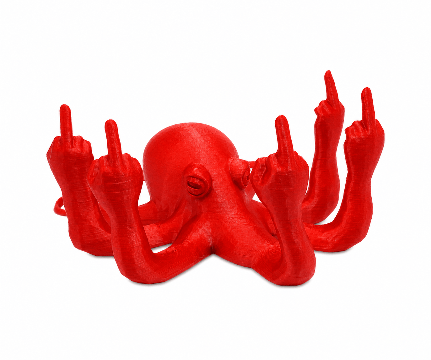 fucktopus20red Oktopus Rot L – Bild 1