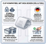 Verschlussclips 55L/130L (12er Set) – Bild 3