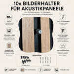 Bilderhalter 10er Set für Akustikpaneele – Bild 4