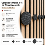 Runde Garderobenhaken für Akustikpaneele – Bild 5