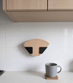 Kaffeefilter Halter Wandhalter Kaffeefilterhalter ohne Bohren selbstklebend inkl. Klebestreifen für Größe 1x4 Küche Aufbewahrung – Bild 5