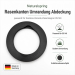 Rasenkanten Abdeckung kompatibel mit Gardena Versenk-Viereckregner OS 140 wetterfeste runde Einfassung gegen Zuwuchern – Bild 3