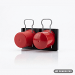 Wandhalter für 2x Gasflaschenkappen
