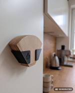Kaffeefilter Halter Wandhalter Kaffeefilterhalter ohne Bohren selbstklebend inkl. Klebestreifen für Größe 1x4 Küche Aufbewahrung