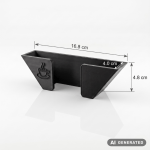 Kaffeefilter Halter Wandhalter Kaffeefilterhalter ohne Bohren selbstklebend inkl. Klebestreifen für Größe 1x4 Küche Aufbewahrung – Bild 3