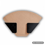 Kaffeefilter Halter Wandhalter Kaffeefilterhalter ohne Bohren selbstklebend inkl. Klebestreifen für Größe 1x4 Küche Aufbewahrung – Bild 2