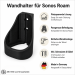 Wandhalter kompatibel mit Sonos Roam – passgenau, inkl. 2 Schrauben & Dübeln, sicherer Halt – Bild 3
