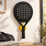 Naturalspring Wandhalter für Padelschläger Gelb – Bild 2