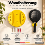 Naturalspring Wandhalter für Padelschläger Gelb – Bild 3