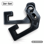 Naturalspring® Mülltonnenriegel Mülltonnenschloss im 2er-Set Deckelsicherung für Vorhängeschlösser – Bild 6