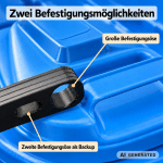 Naturalspring® Mülltonnenriegel Mülltonnenschloss im 2er-Set Deckelsicherung für Vorhängeschlösser – Bild 3